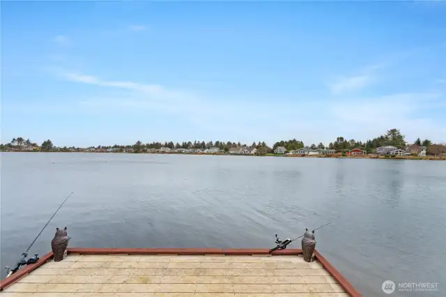 Private dock on 70 feet of waterfront