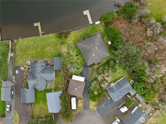 You can see green belt on one side, will never be built on