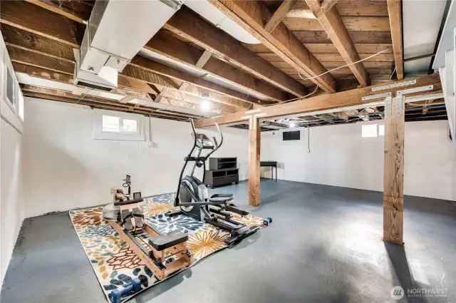 How About a Workout Space? Workout Equipment Can Stay