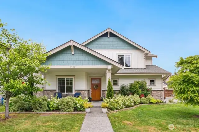 Front view of beautiful home