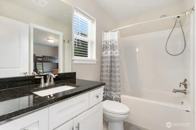 Upstairs full jack n jill bathroom