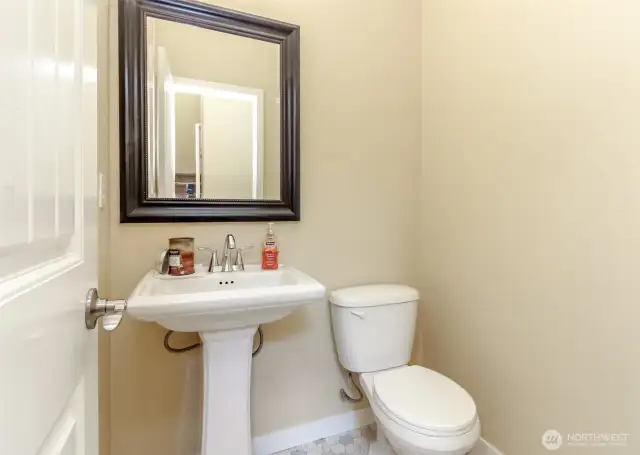 Main floor half bath.