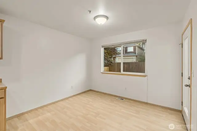 Dining area off kitchen.