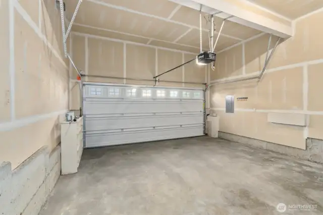 Full 2-car garage for extra security and storage.