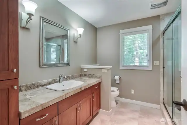 Main floor 3/4 bath.