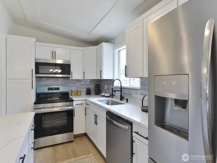 Newly remodeled kitchen