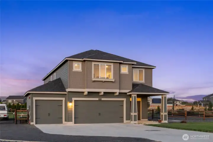 Well- maintained Palomino Home with 4 bedrooms, 3 baths plus 2 flex rooms and open concept chef's kitchen/great room/dining area