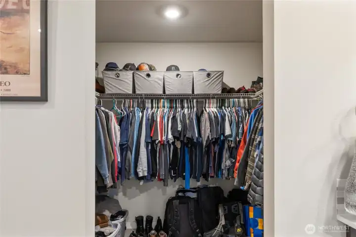 Primary walk-in closet
