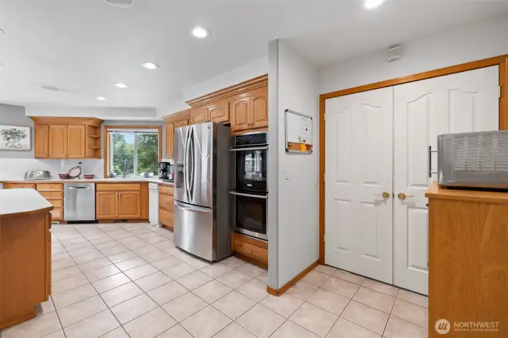 Another view of the kitchen area.