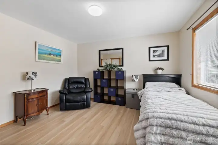 Another view of second Primary bedroom. This room is large enough to fit a king bed and night stands, dressers etc.