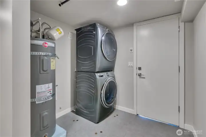 Utility room leads to the garage