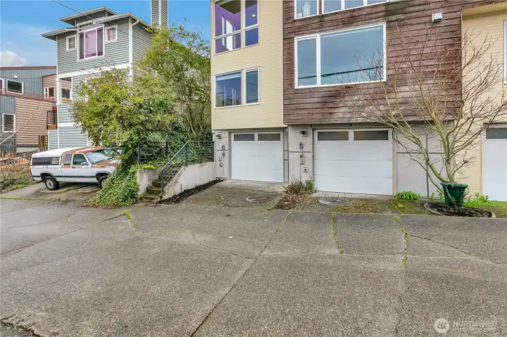 Back of the house through alley