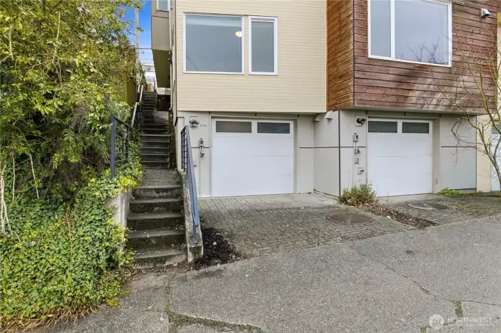 Back of the house through alley