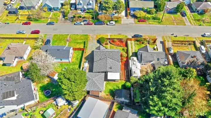 A view of the home from above.