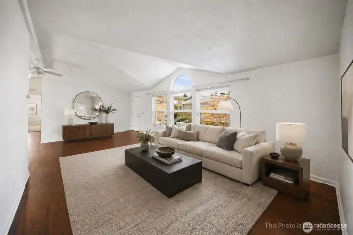 Livingroom with virutal staging