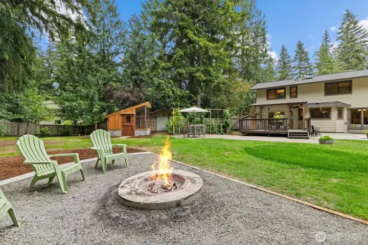 Now for the back yard!  There are nice yards and there are beautiful pieces of property, which is exactly what this is!  Tons of room to play and so many options here.  Notice again the ultimate privacy in this serene space!