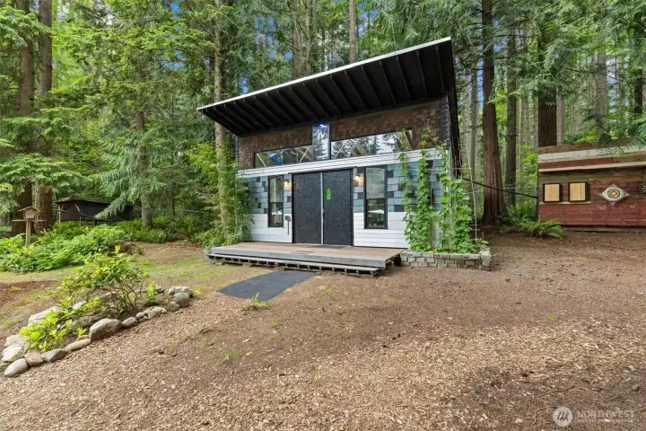 The sellers built this space to be an exercise room.  You could use it however you wish; a home office, a yoga studio, the possibilities are endless!