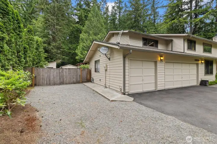 3-car garage plus outside parking!