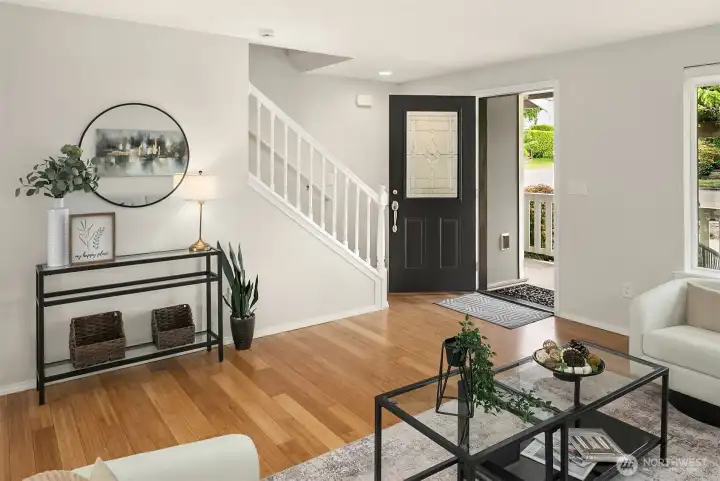 Tons of natural light throughout the main level