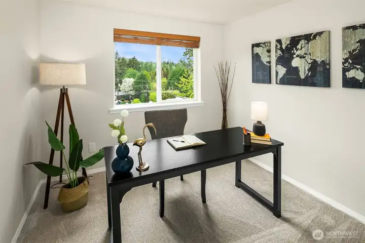 Nicely sized rooms for sleeping or working