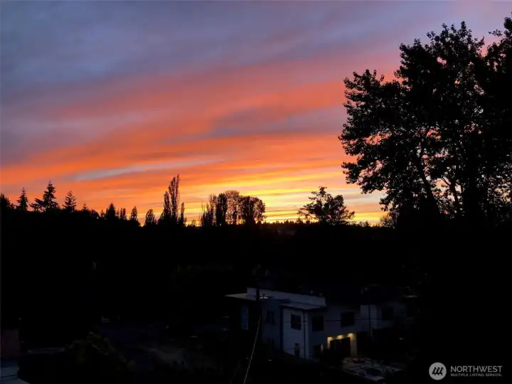 Enjoy the seasons from your west-facing deck