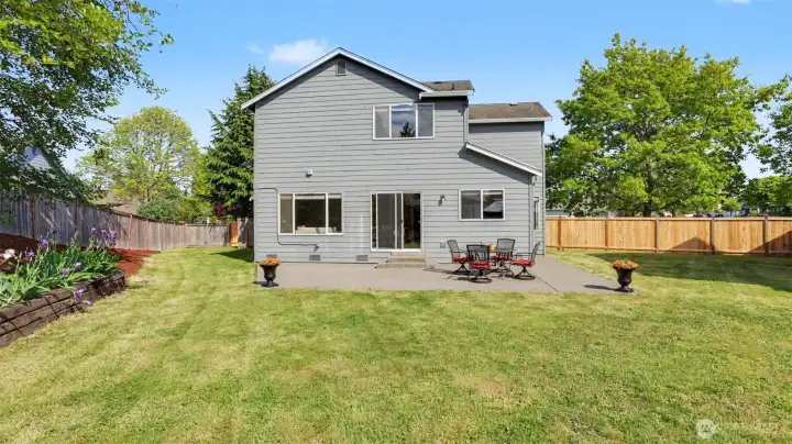 One of the largest lots perfect for entertaining, and relaxing in the fully fenced yard