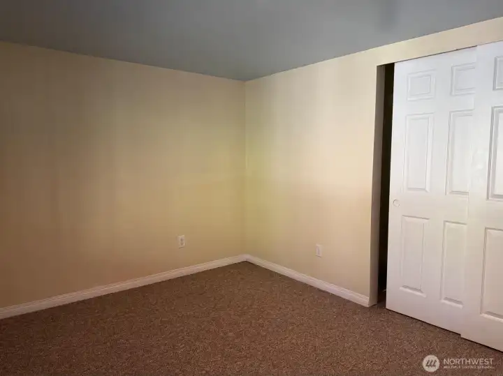 This closet completes this ample downstairs bedroom.