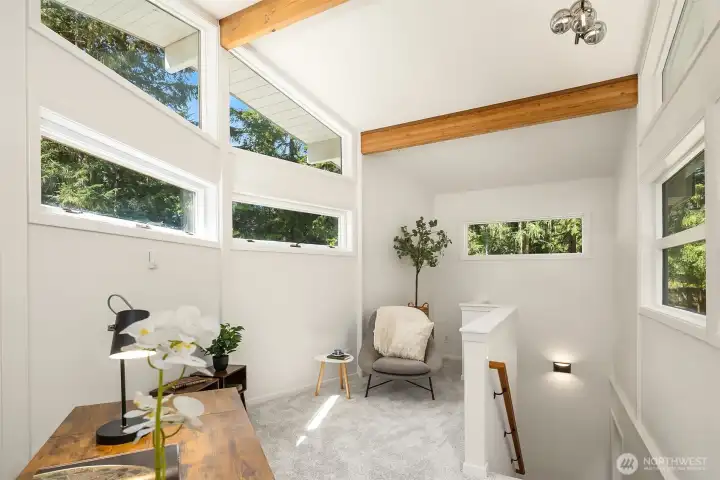 Upper Studio Space, Stairs down to the Living Room