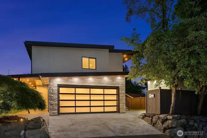 2-car garage with EV charger