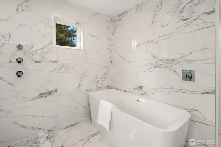 Indulge in the soaking tub