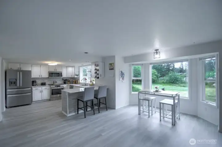 Huge dining area.