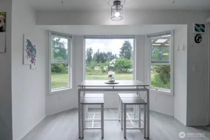 Amazing views from the dining nook.