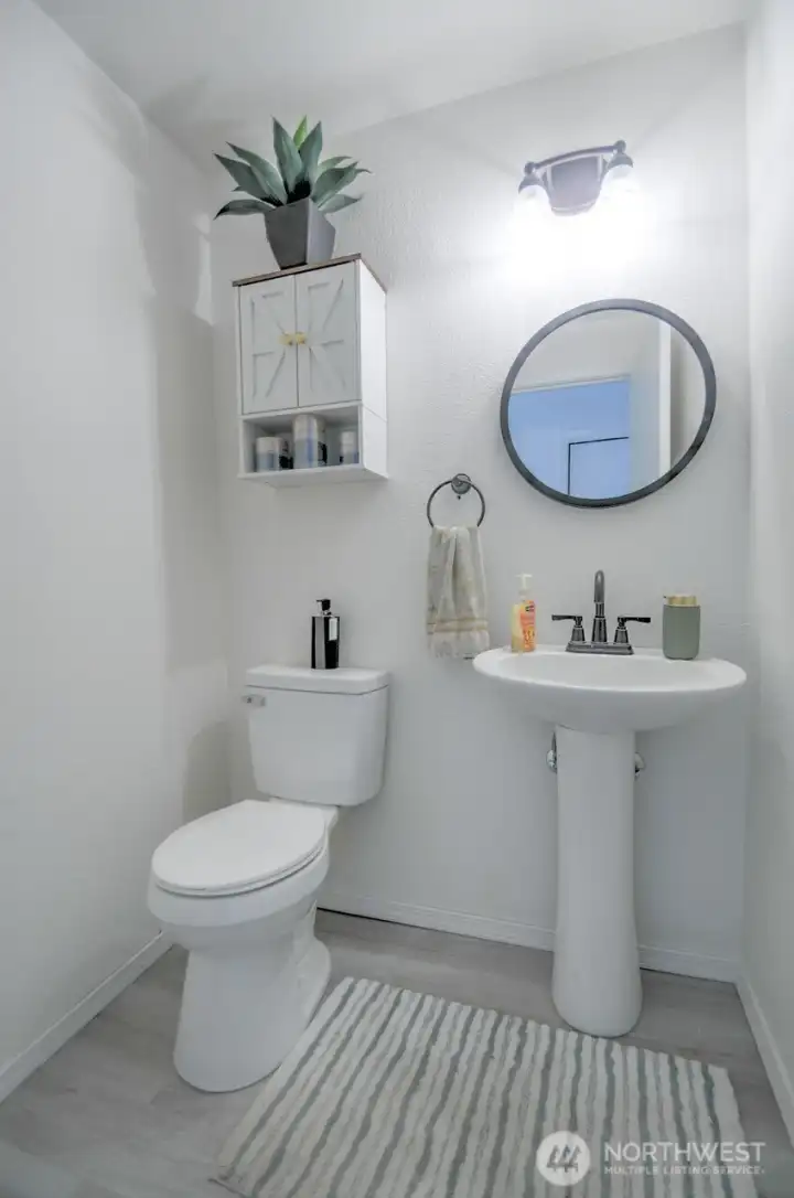 Downstairs guest bath.