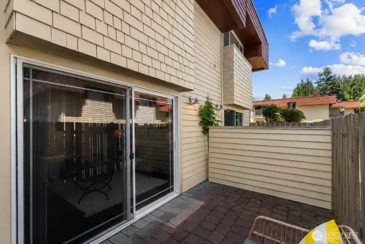 Private fence patio area Private fence patio area