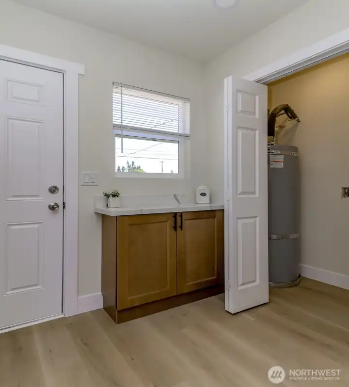 Laundry closet