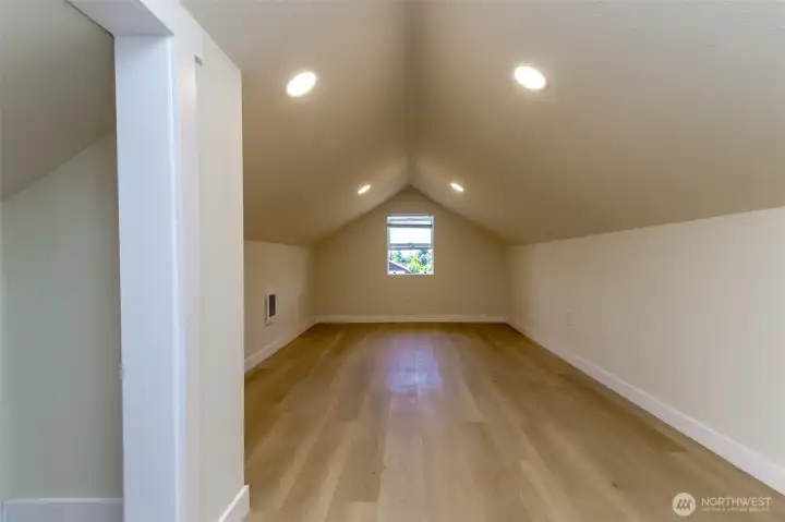 Spacious 3rd bedroom is upstairs