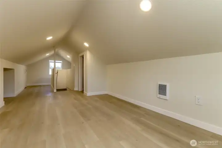 Spacious 3rd bedroom is upstairs