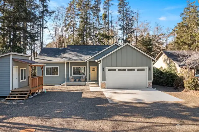Nestled in the serene landscape of Ocean Shores, this newly constructed gem offers an exquisite blend of luxury, comfort, and privacy.