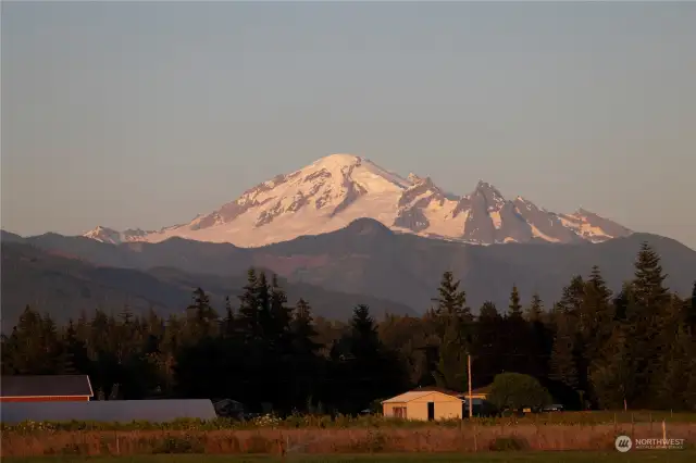 Unobstructed views of Mount Baker