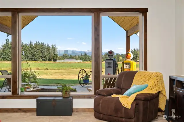 Unobstructed views of Mt Baker throughout the home