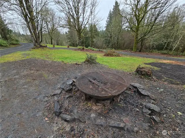 Circular Iron firepit