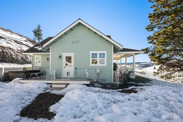 Side view of home looking towards the east