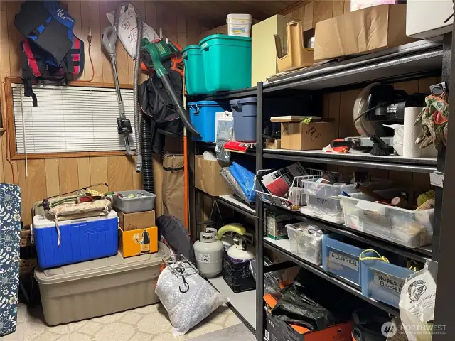 Inside of shed