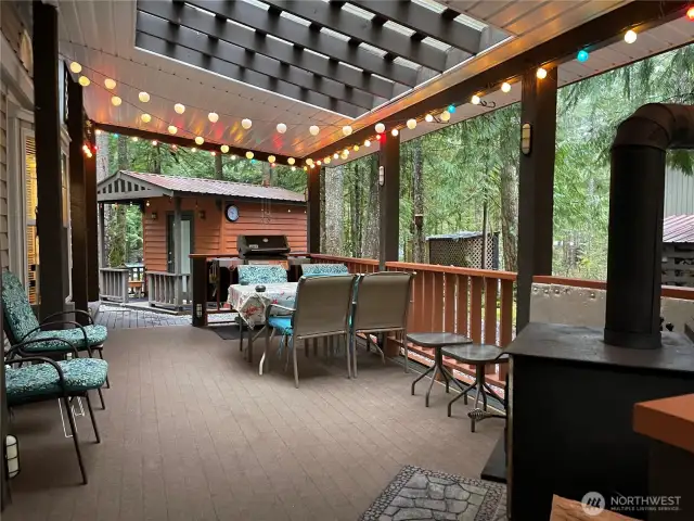 Plenty of room to entertain on the covered deck