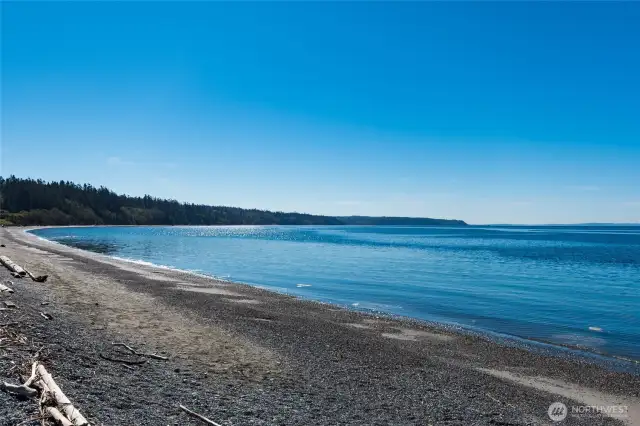You can walk to the beach! Miles of great beach walking, and salmon fishing all summer long.