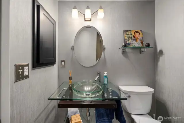 Floating Sink in Custom Primary Bathroom