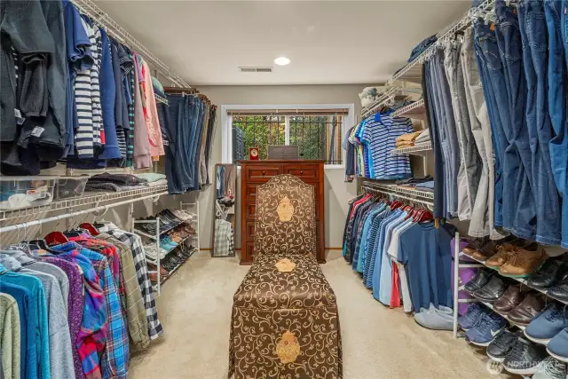 4th Bedroom on Lower Level, currently used as Sellers Closet