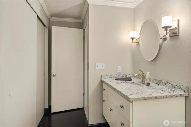Remodeled Lower Level 3/4 Bathroom with Insulated Walls, Custom Lighting and Heated Floors