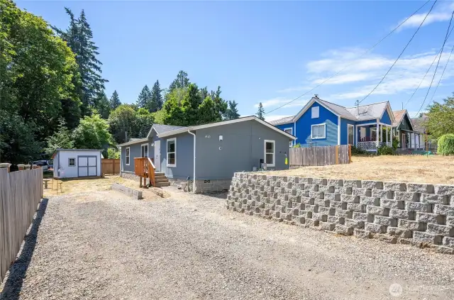 2022 double-wide manufactured home situated at the end of a quiet dead-end street, offering privacy and seclusion.