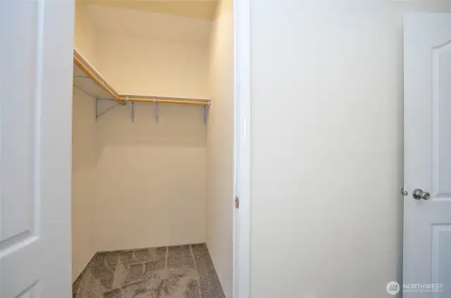 Closer view of the walk-in closet in Guest Suite #2.
